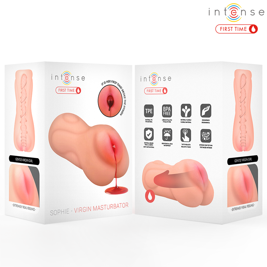 INTENSE FIRST TIME - SOPHIE VIRGIN MASTURBATOR WITH BLEEDING - Image 3