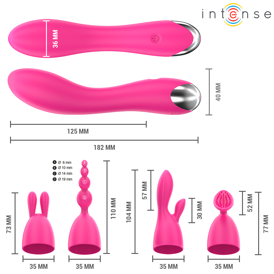 INTENSE - CHER INTERCHANGEABLE HEADS VIBRATOR - Image 2