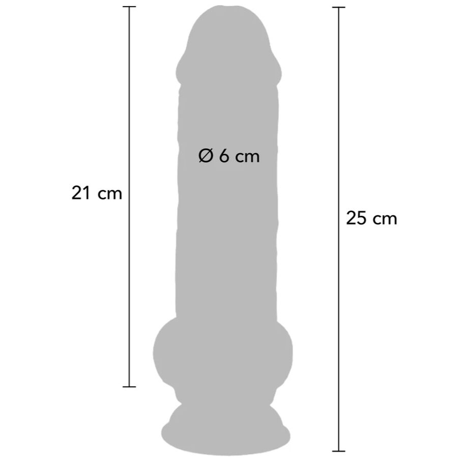 GET REAL - DELUXE REALISTIC PENIS WITH TESTICLES EXTRA THICK 25 CM - Image 4