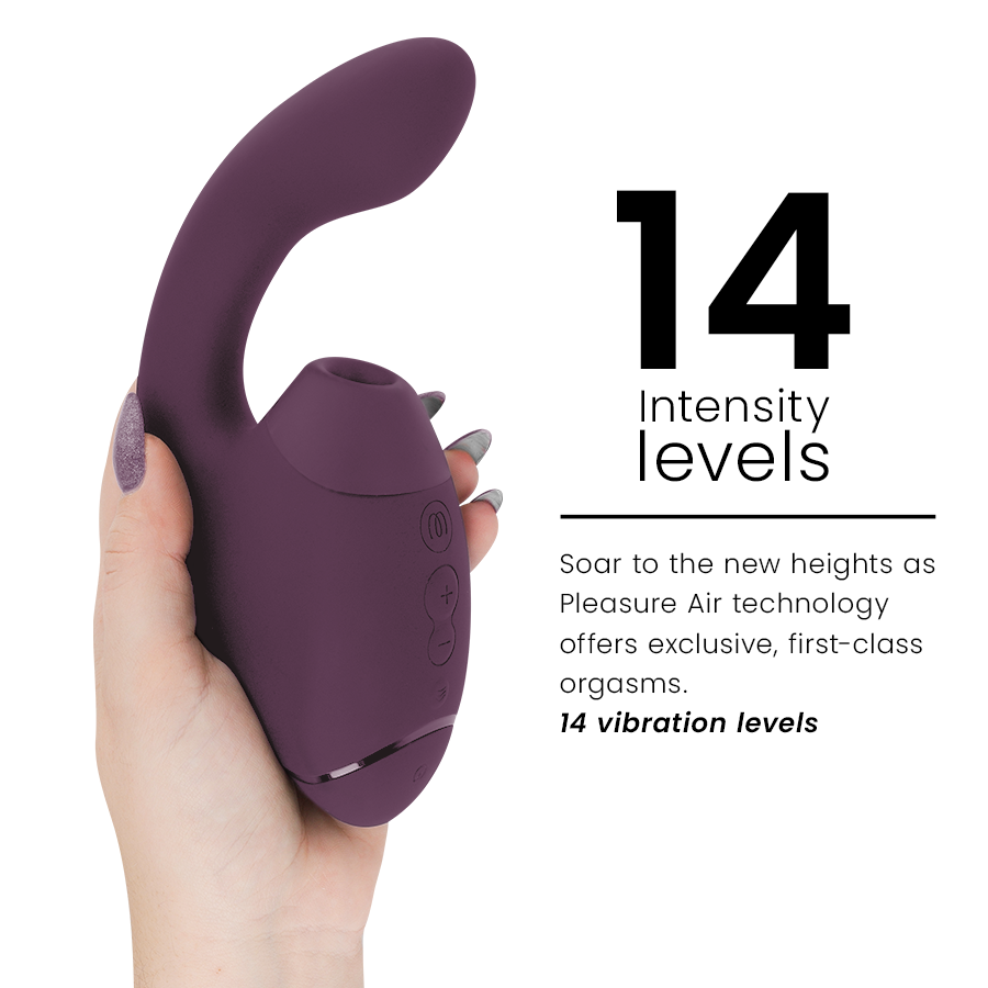 WOMANIZER - DUO NEXT DUAL CLITORAL & G-SPOT STIMULATOR DARK PURPLE - Image 5