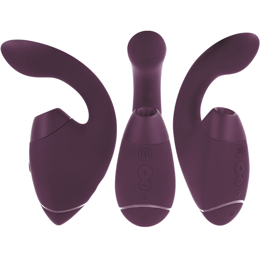 WOMANIZER - DUO NEXT DUAL CLITORAL & G-SPOT STIMULATOR DARK PURPLE - Image 2