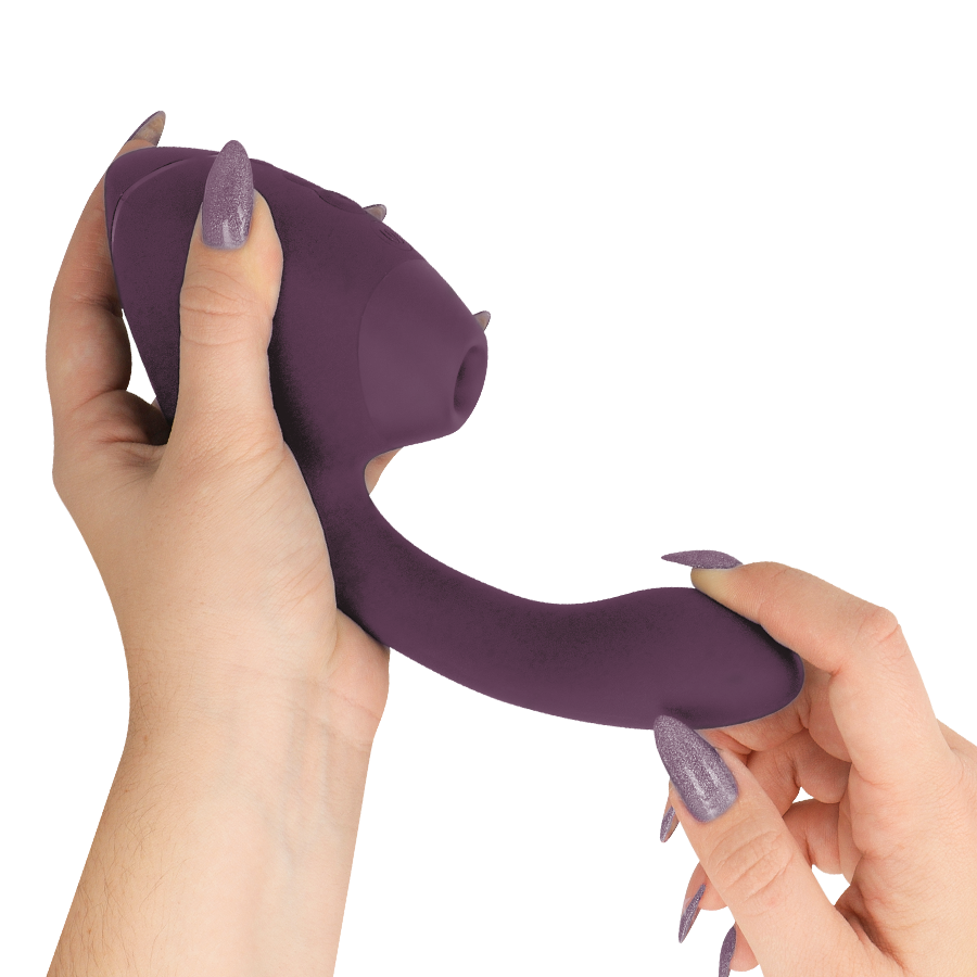 WOMANIZER - DUO NEXT DUAL CLITORAL & G-SPOT STIMULATOR DARK PURPLE - Image 4