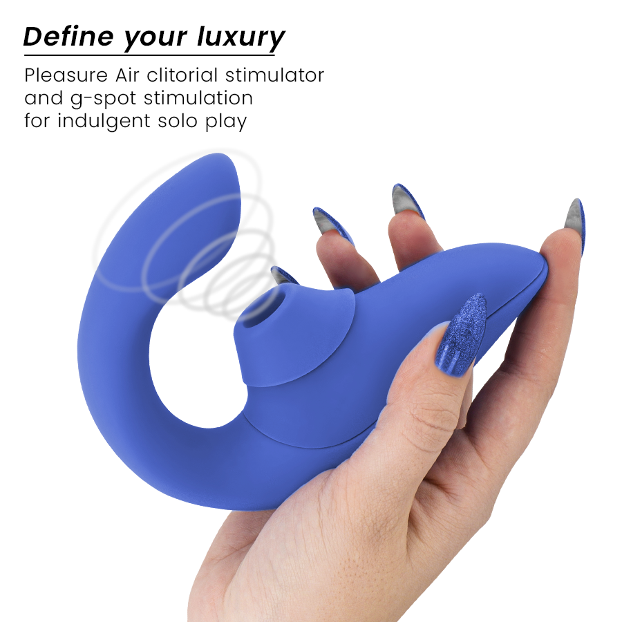WOMANIZER - BLEND RABBIT VIBRATOR STIMULATOR VIBRANT BLUE - Image 3