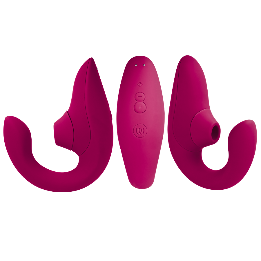 WOMANIZER - BLEND RABBIT VIBRATOR STIMULATOR VIBRANT PINK - Image 2