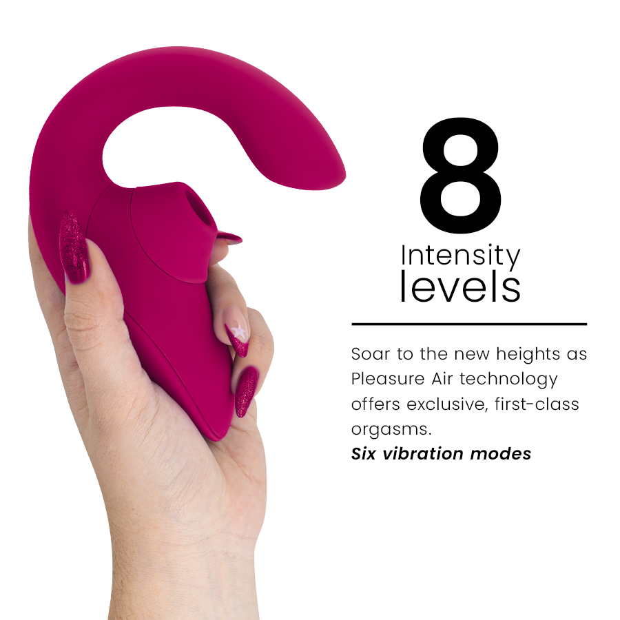 WOMANIZER - BLEND RABBIT VIBRATOR STIMULATOR VIBRANT PINK - Image 5