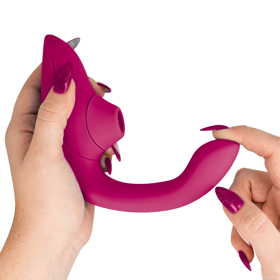 WOMANIZER - BLEND RABBIT VIBRATOR STIMULATOR VIBRANT PINK - Image 4