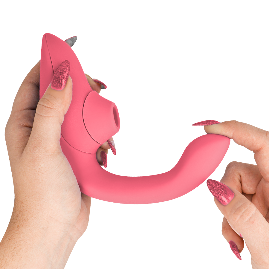 WOMANIZER - BLEND RABBIT VIBRATOR STIMULATOR VIBRANT ROSE - Image 4