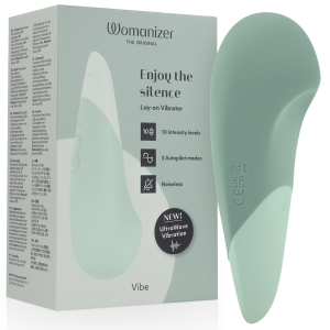 WOMANIZER - VIBE LAY-ON SILENT VIBRATOR SAGE