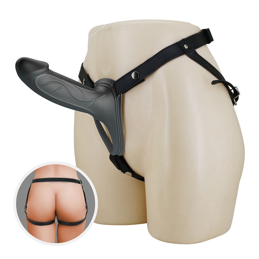 PRETTY LOVE - LANDON BLACK VIBRATING STRAP-ON - Image 7