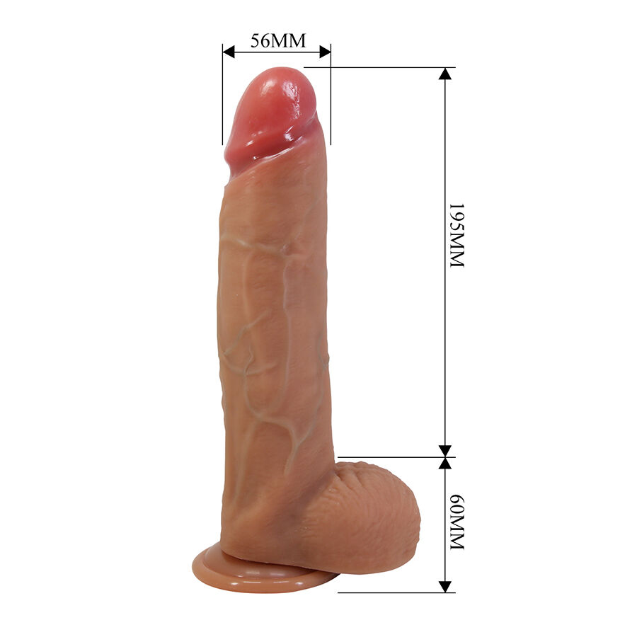 PRETTY LOVE - MENDEL REALISTIC DILDO WITH SUCTION CUP 25.5 CM -Ã'- 5.6 CM - Image 7