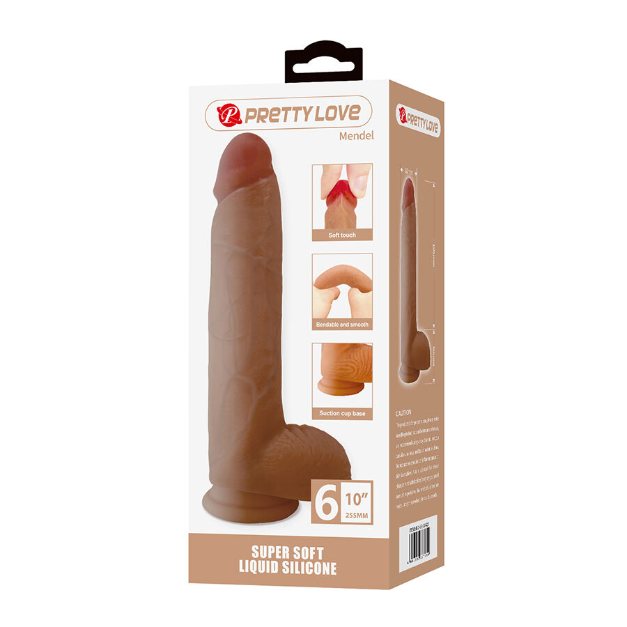 PRETTY LOVE - MENDEL REALISTIC DILDO WITH SUCTION CUP 25.5 CM -Ã'- 5.6 CM - Image 8