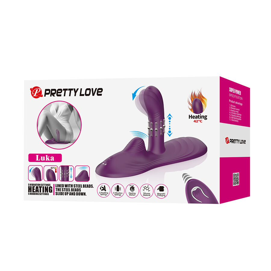 PRETTY LOVE - LUKA SIT-DOWN VIBRATOR WITH HEAT EFFECT AND REMOTE CONTROL - Image 10