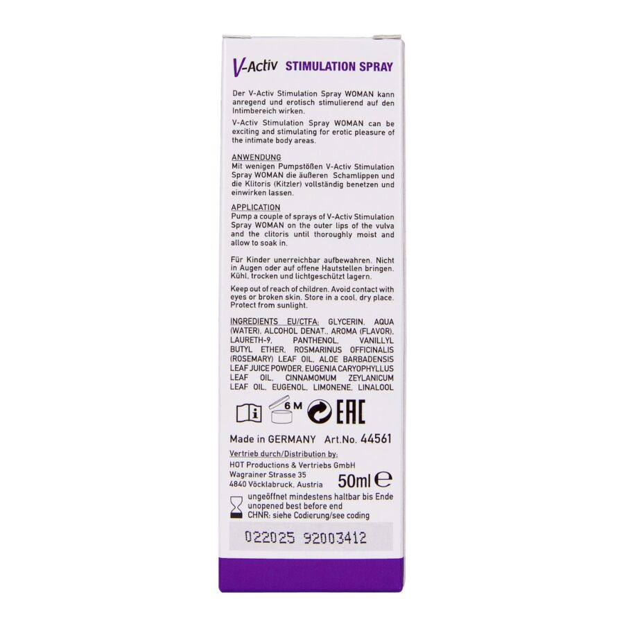 HOT - V-ACTIV STIMULATION SPRAY FOR WOMAN 50 ML - Image 6