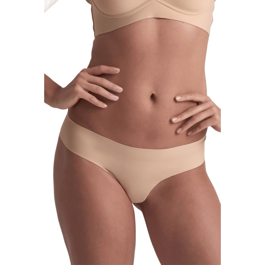 BYE-BRA - INVISIBLE THONG 2 PACK BEIGE & BLACK SIZE - Image 2