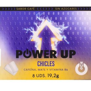 WUG POWER UP Ã¢'' FUNCTIONAL CAFFEINE & MATE COFFEE FLAVOUR GUM BLISTER 8 PCS