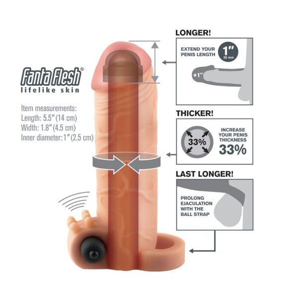 VIBRATING REAL FEEL 1 EXTENSION - Image 2