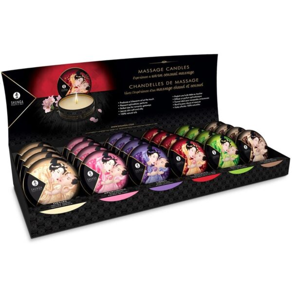 MINI CARESS BY CANDLELIGHT MASSAGE CANDLE + DISPLAYS