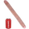 KING COCK THICK DOUBLE DILDO FLESH 40.6 CM - Image 3