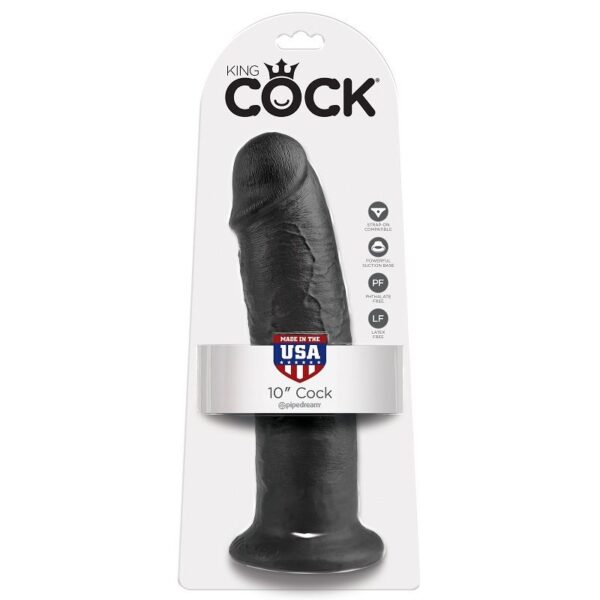 KING COCK 10" COCK BLACK 25 CM - Image 6