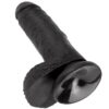 KING COCK 7" COCK BLACK WITH BALLS 17.8 CM - Image 5