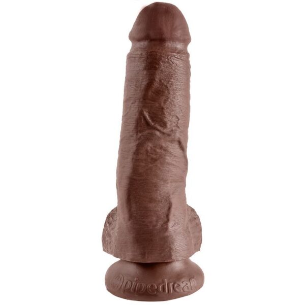 KING COCK 8" COCK BROWN WITH BALLS 20.3 CM - Image 3