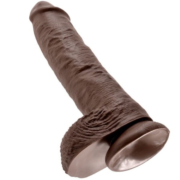 KING COCK 10" COCK BROWN WITH BALLS 25.4 CM - Image 5