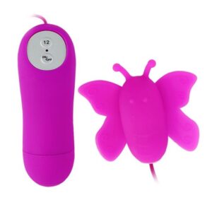 BAILE- CLIT STIMULATOR TORIS BUTTERFLY LOVE EGGS 12 SPEEDS LILAC REMOTE CONTROL