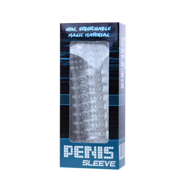 PENIS SLEEVE WITH STIMULATING POINTS CLEAR 14 CM - Image 5