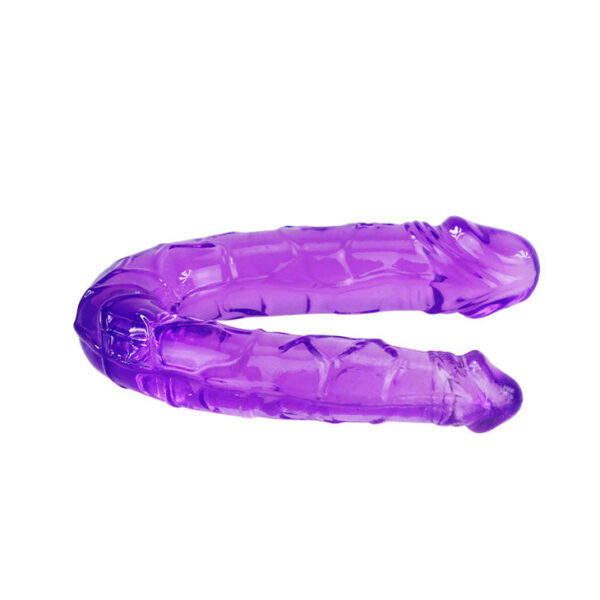 DOUBLE FLEXIBLE DILDO PURPLE - Image 2