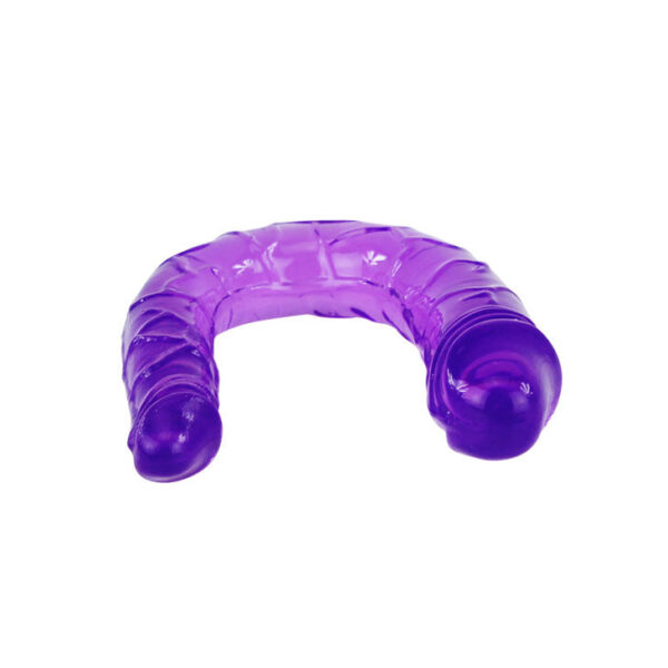 DOUBLE FLEXIBLE DILDO PURPLE - Image 3