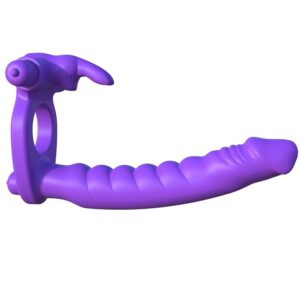 FANTASY C-RINGZ SILICONE DOUBLE VIBRATOR RABBIT
