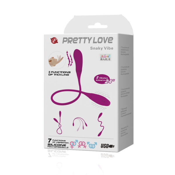 PRETTY LOVE SMART - SNAKY VIBE VIBRATOR 7V + 3 TICKLING - Image 10