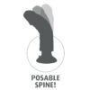 KING COCK 25.5 CM VIBRATING COCK WITH BALLS BROWN - Image 6