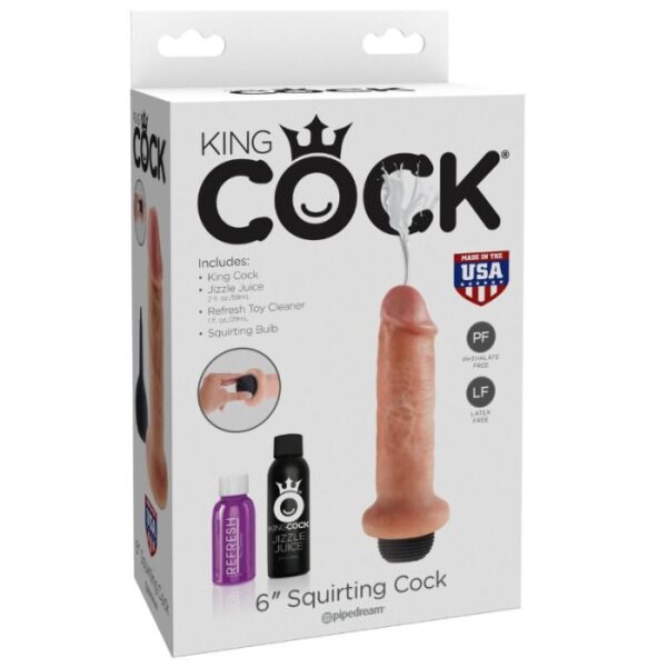 KING COCK 15.24 CM SQUIRTING COCK - Image 3