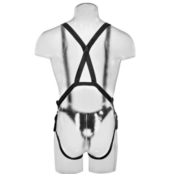 KING COCK 30.5 CM HOLLOW STRAP-ON SUSPENDER SYSTEM - FLESH - Image 6