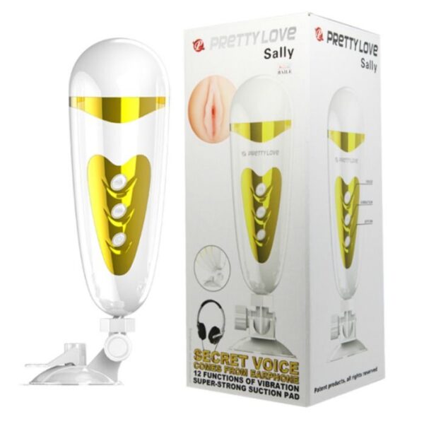 MALE MASTURBATOR WITH SOUND AND VIBRATION SALLY PRETTY LOVE - Image 2