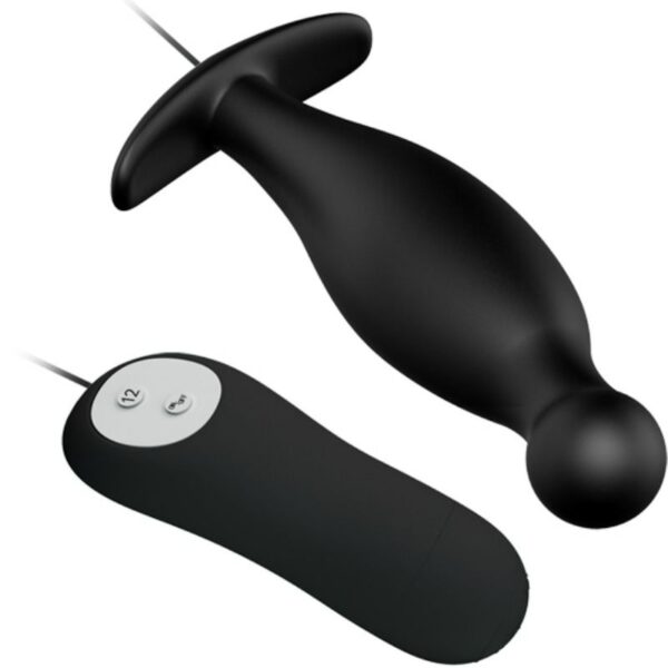 PRETTY LOVE BOTTOM - SILICONE ANAL PLUG EXTRA STIMULATION 12 SPEEDS REMOTE CONTROL - Image 3