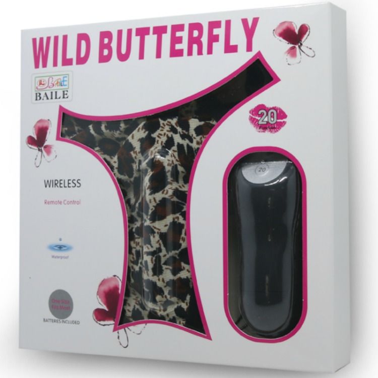 WILD BUTTERFLY VIBRATING THONG WITH REMOTE CONTROL 20 MODES - Image 7