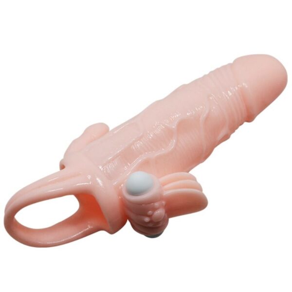 BRAVE MAN PENIS COVER WITH CLIT AND ANAL STIMULATION FLESH 16.5 CM - Image 6