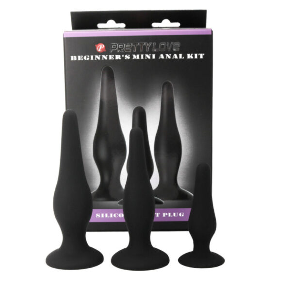 PRETTY BOTTOM - BEGGINER'S ANAL KIT SILICONE PLUGS - Image 2