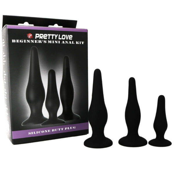 PRETTY BOTTOM - BEGGINER'S ANAL KIT SILICONE PLUGS - Image 4