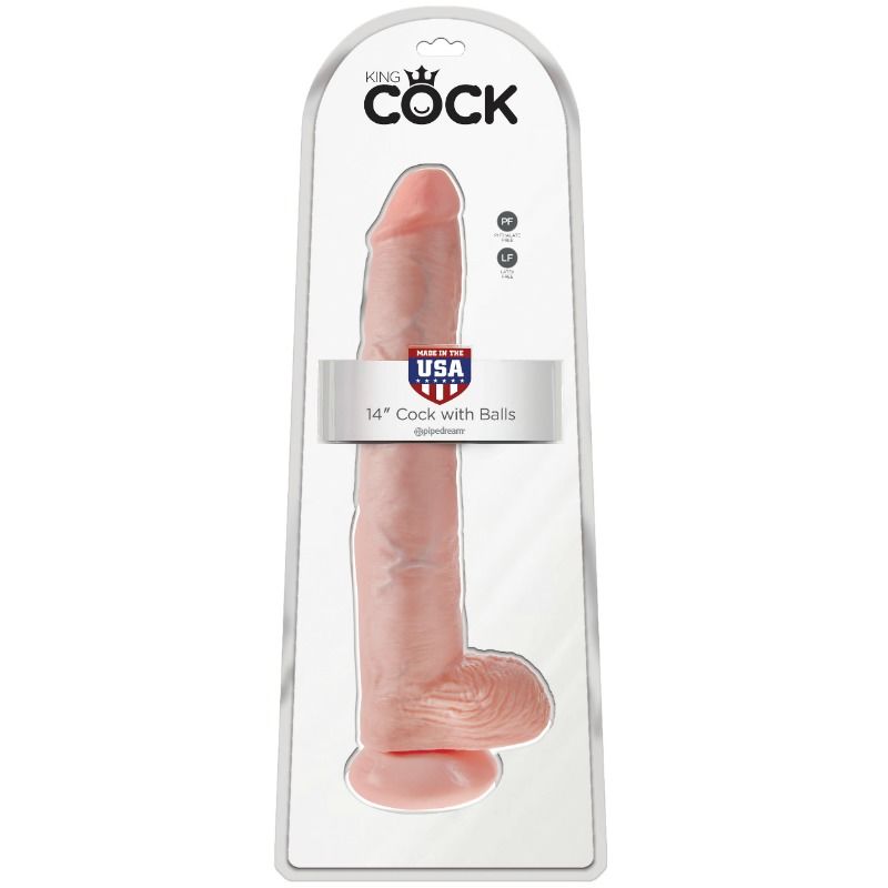 KING COCK - COCK WITH BALLS 35.6 CM - FLESH - Image 2