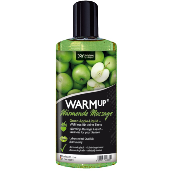 AQUAGLIDE - WARMUP GREEN APPLE MASSAGE OIL - 150 ML