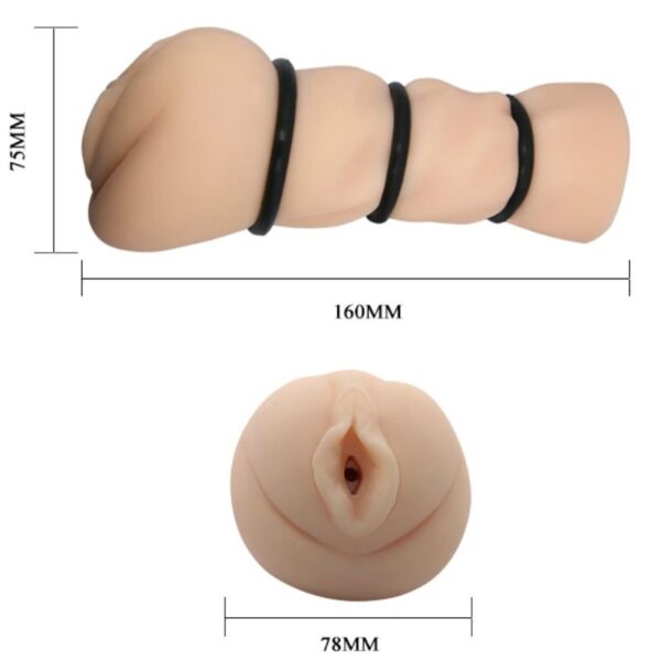CRAZY BULL - MASTURBATING SLEEVE WITH RINGS - VAGINA - Image 5