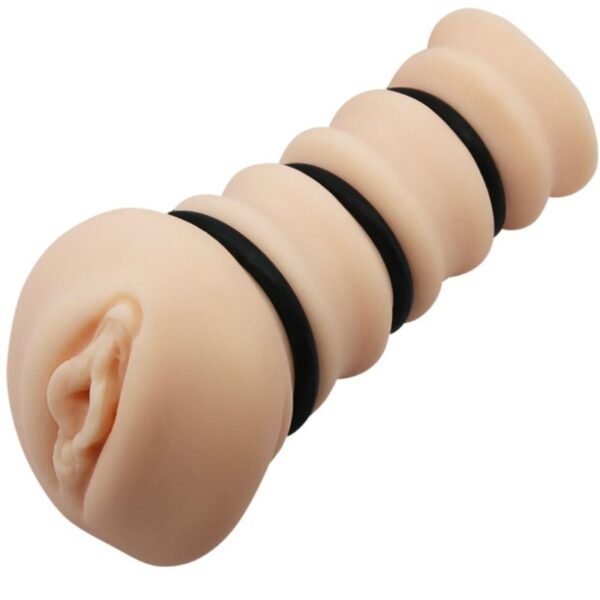 CRAZY BULL - MASTURBATING SLEEVE WITH RINGS - VAGINA MODEL 2