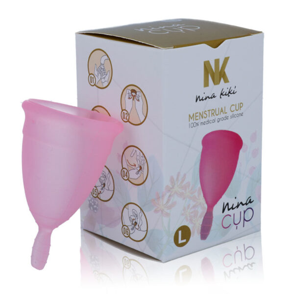 NINA CUP MENSTRUAL CUP SIZE PINK L - Image 5