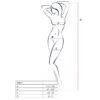 PASSION WOMAN BS014 BODYSTOCKING WHITE ONE SIZE - Image 2