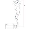 PASSION WOMAN BS024 BODYSTOCKING BLACK ONE SIZE - Image 3