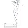 PASSION WOMAN BS038 BODYSTOCKING BLACK ONE SIZE - Image 3