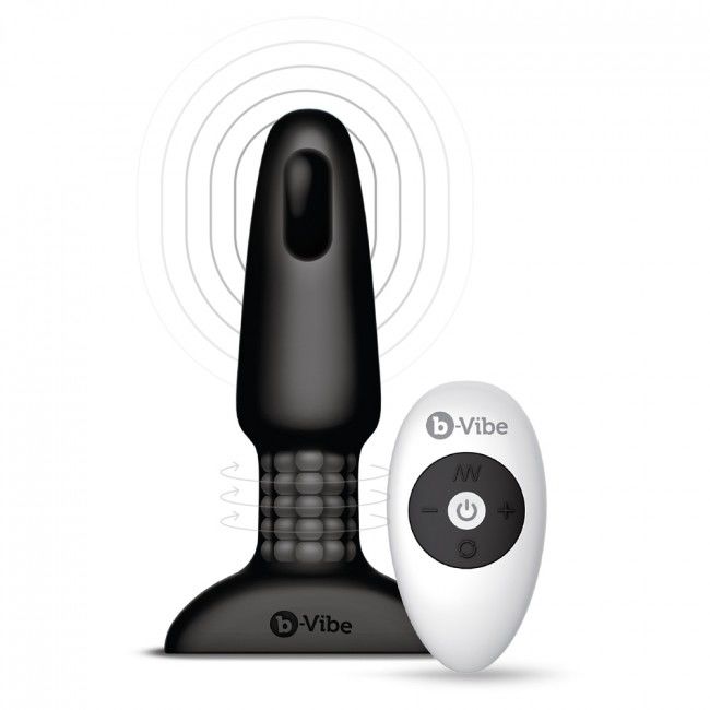 B-VIBE RIMMING REMOTE CONTROL PLUG 2 BLACK - Image 4